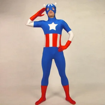 High Quality The Avengers Captain America Halloween Costumes For Men Adult Child Lycra Spandex Anime SuperHero Cosplay vestidos
High Quality The Avengers Captain America Halloween Costumes For Men Adult Child Lycra Spandex Anime SuperHero Cosplay vestidos