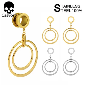 Casvort Ear Piercing Ring Plug Expander Tunnel Plug Dangle Studs Saddle Ear Gauges Stretchers Fashion Body Piercing Jewelry Gift
Casvort Ear Piercing Ring Plug Expander Tunnel Plug Dangle Studs Saddle Ear Gauges Stretchers Fashion Body Piercing Jewelry Gift