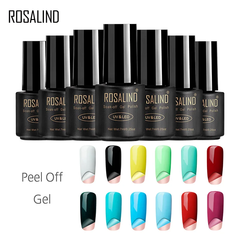 ROSALIND Gel 1S Peel Off Gel Nail Polish 7ml Gel UV LED No Need Remover Water Multi-Use Primer Gel Varnish Tear to Remove
ROSALIND Gel 1S Peel Off Gel Nail Polish 7ml Gel UV LED No Need Remover Water Multi-Use Primer Gel Varnish Tear to Remove