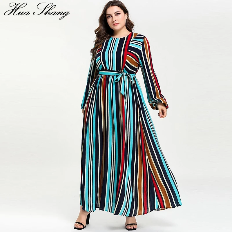 Boho Dress Plus Size 2019 Summer Women Long Sleeve Striped Print Bohemian Beach Dress Belted Ladies Tunic Maxi Long Dresses 
Boho Dress Plus Size 2019 Summer Women Long Sleeve Striped Print Bohemian Beach Dress Belted Ladies Tunic Maxi Long Dresses