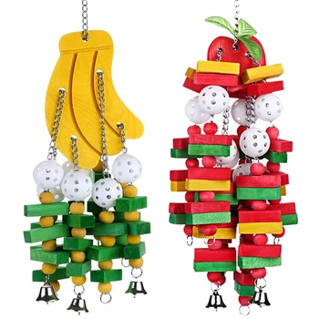 Pet Bird Hanging Exercise Funny Toy for Cage Parrot Colorful Fruit String Toy with Bell
Pet Bird Hanging Exercise Funny Toy for Cage Parrot Colorful Fruit String Toy with Bell