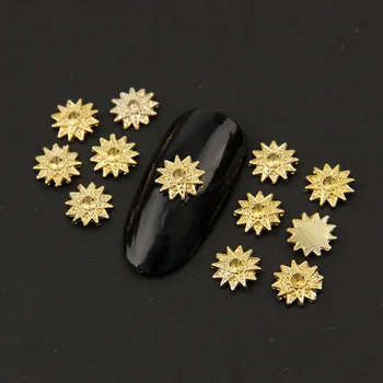 1 pack/100 pcs Sun flower Nail Decoration 3D Pentagram Shape Gold Silver Color Metallic Flower Nail Art Decals Manicure DIY Tips
1 pack/100 pcs Sun flower Nail Decoration 3D Pentagram Shape Gold Silver Color Metallic Flower Nail Art Decals Manicure DIY Tips