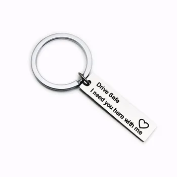 Drive Save I Need Here With You Metal Stainless Steel Letter Card Keychain Fashion Temperament Key Ring Popular Jewelry gift
Drive Save I Need Here With You Metal Stainless Steel Letter Card Keychain Fashion Temperament Key Ring Popular Jewelry gift