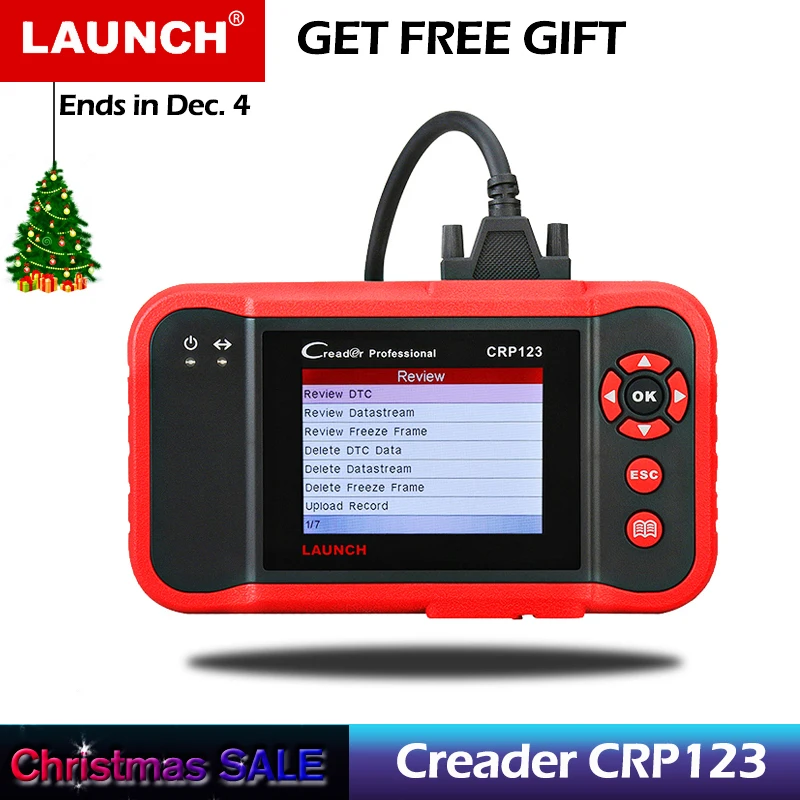 LAUNCH Creader CRP123 Professional Code Reader Scanner OBD2/EOBD&CAN Car Diagnostic Scan Tool for Engine/AT/ABS/SRS Testing
LAUNCH Creader CRP123 Professional Code Reader Scanner OBD2/EOBD&CAN Car Diagnostic Scan Tool for Engine/AT/ABS/SRS Testing