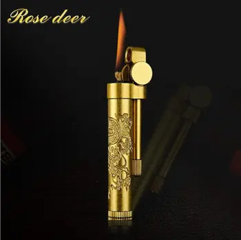 Grinding Weel Lighter Metal Kerosene Oil Lighter Gasoline Windproof Refillable Cigarette Accessories Retro Men Gadgets Lighters
Grinding Weel Lighter Metal Kerosene Oil Lighter Gasoline Windproof Refillable Cigarette Accessories Retro Men Gadgets Lighters