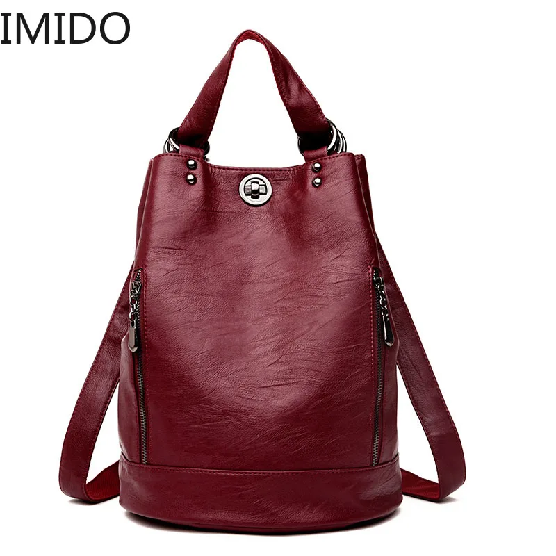 2019 Women Leather Backpacks Large Capacity Travel Rucksack Sac A Dos Femme Female Vintage Backpack Ladies Bagpack School Bag
2019 Women Leather Backpacks Large Capacity Travel Rucksack Sac A Dos Femme Female Vintage Backpack Ladies Bagpack School Bag