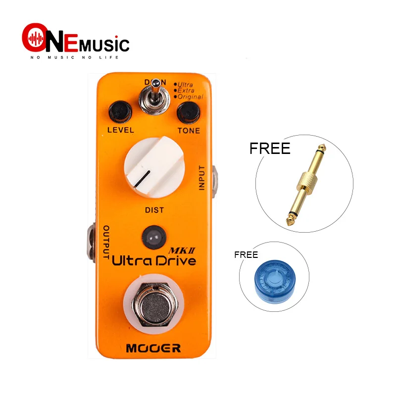 MOOER Ultra Drive MKII Distortion Effect Guitar Pedal 3 Working Modes Original Extra Ultra with Gold Pedal Connector
MOOER Ultra Drive MKII Distortion Effect Guitar Pedal 3 Working Modes Original Extra Ultra with Gold Pedal Connector