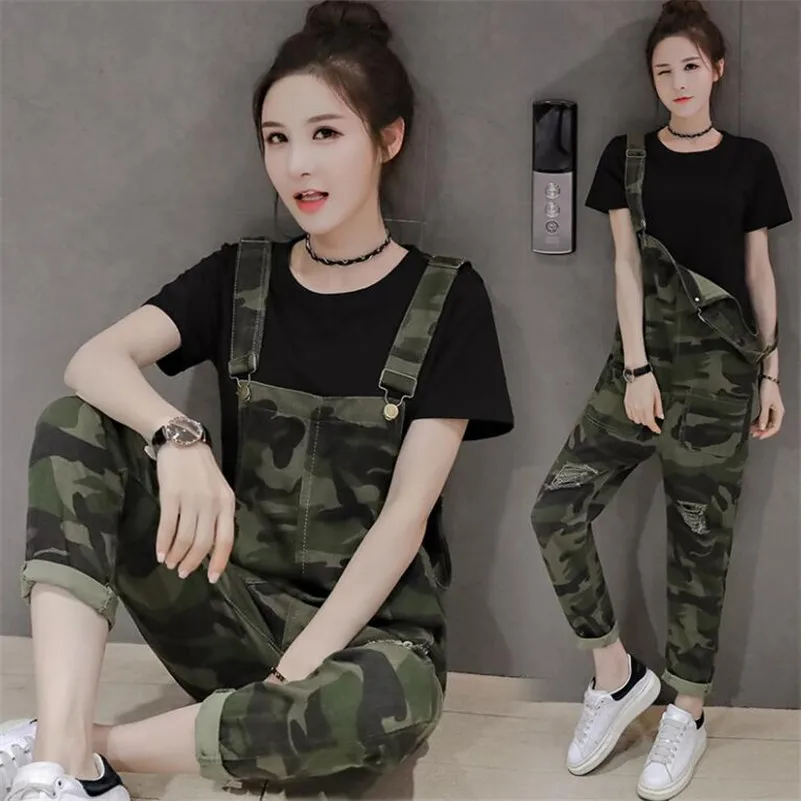 2019 Spring Autumn Camo Denim Jumpsuits Women's Overalls Pants Ladies Camouflage Jeans Female Loose Romper r982
2019 Spring Autumn Camo Denim Jumpsuits Women's Overalls Pants Ladies Camouflage Jeans Female Loose Romper r982