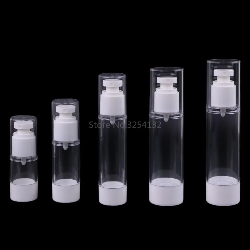 1Pc 15ml/30ml/50ml/80ml/100ml Transparent Airless Pump Perfume Vacuum Spray Bottle Plastic Travel Bottle Refillable Bottles #11
1Pc 15ml/30ml/50ml/80ml/100ml Transparent Airless Pump Perfume Vacuum Spray Bottle Plastic Travel Bottle Refillable Bottles #11