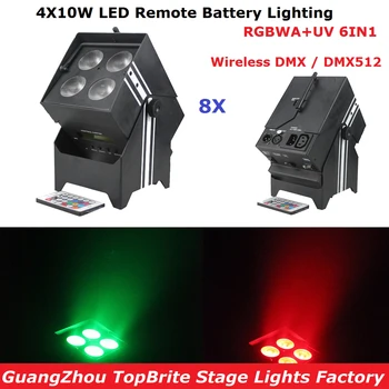 Factory Direct Offer 8 Unit DJ Design Uplights DMX512 4X10W RGBWA+UV LED Remote Battery Light For Professional Stage Lighting
Factory Direct Offer 8 Unit DJ Design Uplights DMX512 4X10W RGBWA+UV LED Remote Battery Light For Professional Stage Lighting