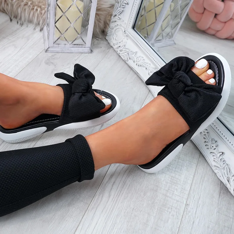 SHUJIN Women Bow Flats Sandals Ladies Slip On Sliders Peep Toe Casual Faux Suede Shoes Female Sandals Shoes Plus Size 35-43
SHUJIN Women Bow Flats Sandals Ladies Slip On Sliders Peep Toe Casual Faux Suede Shoes Female Sandals Shoes Plus Size 35-43