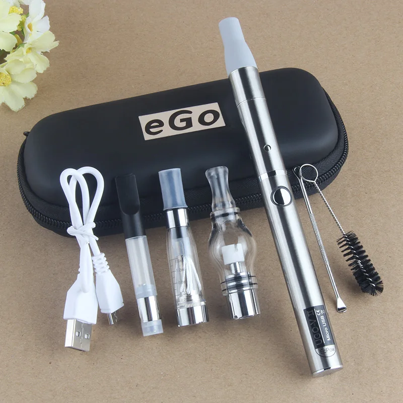 UGO 4 in 1 Electronic Cigarette Herbal Vaporizer AGO g5 wax dry herb Vape Pen ugo t Battery with CE4 atomizer ce3 EGO Zipper