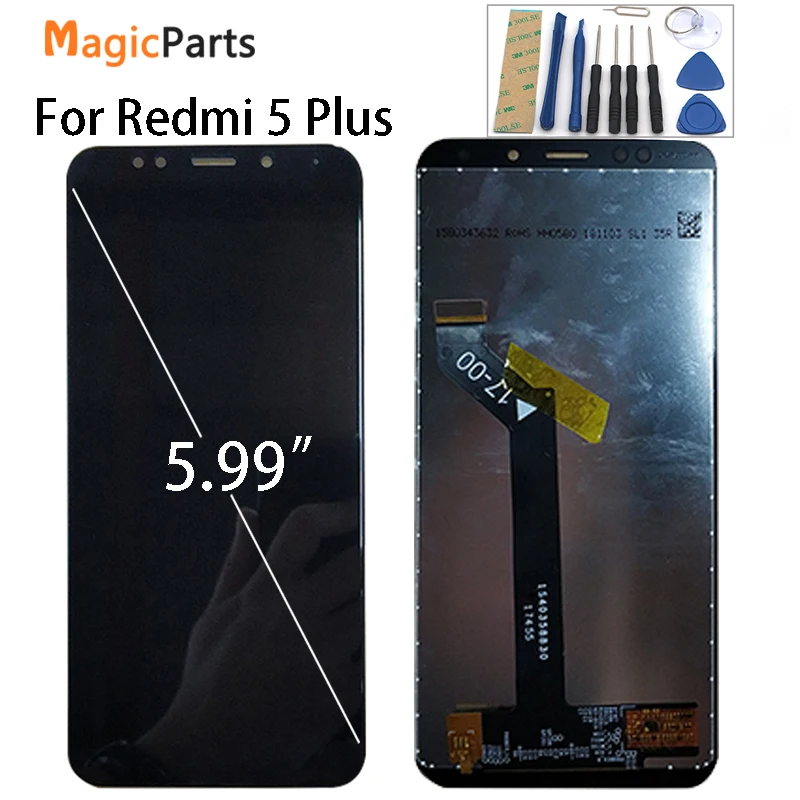 Xiaomi Redmi 5 Plus LCD Display Touch Screen 100% New FHD 5.99" Digitizer Assembly Replacement Accessory For Redmi5 Plus
Xiaomi Redmi 5 Plus LCD Display Touch Screen 100% New FHD 5.99" Digitizer Assembly Replacement Accessory For Redmi5 Plus