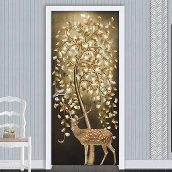 PVC Self Adhesive Waterproof Door Sticker Tree Deer 3D Photo Wallpaper Papel De Parede Living Room Bedroom Door Decor Wall Paper
PVC Self Adhesive Waterproof Door Sticker Tree Deer 3D Photo Wallpaper Papel De Parede Living Room Bedroom Door Decor Wall Paper