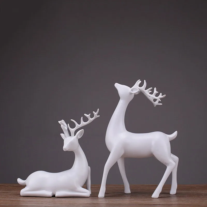 2 Pcs deer statue Sculpture European Style Resin Deers Living Room Bedroom Wine Cabinet Ornaments Creative Wedding Gifts Crafts
2 Pcs deer statue Sculpture European Style Resin Deers Living Room Bedroom Wine Cabinet Ornaments Creative Wedding Gifts Crafts