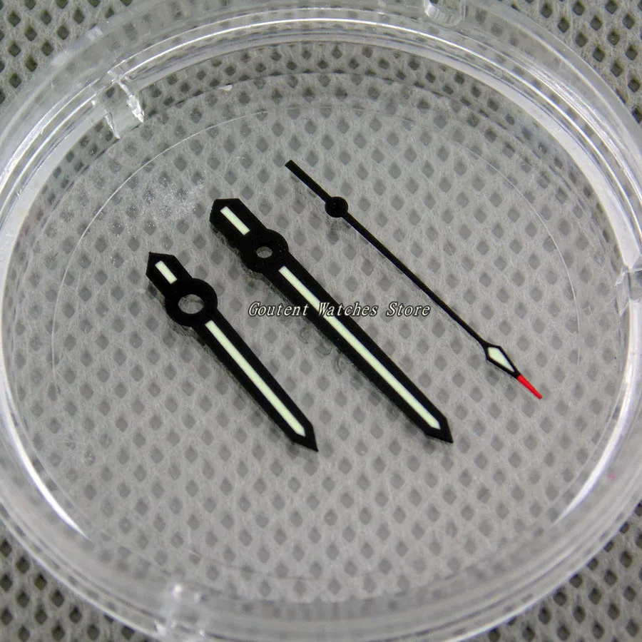 Black Edge Green Luminous Watch hands Kit Miyota 8205/8215/821A movement Watch Needles
Black Edge Green Luminous Watch hands Kit Miyota 8205/8215/821A movement Watch Needles