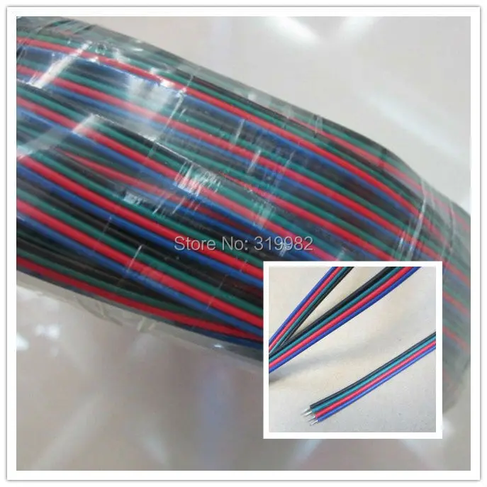 100m 4pin AWG22 Cable for RGB led Strip LED RGB Cable Wire Extension Cord for LED RGB Strip Connect Cable free shipping
100m 4pin AWG22 Cable for RGB led Strip LED RGB Cable Wire Extension Cord for LED RGB Strip Connect Cable free shipping