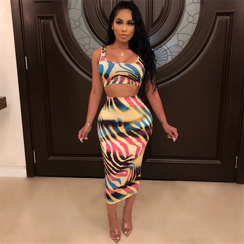 Camouflag Sexy 2 two Piece Set Women set beachwear Outfits Crop Top And Skirt Set Bodycon Matching Sets Summer femme Clothes
Camouflag Sexy 2 two Piece Set Women set beachwear Outfits Crop Top And Skirt Set Bodycon Matching Sets Summer femme Clothes