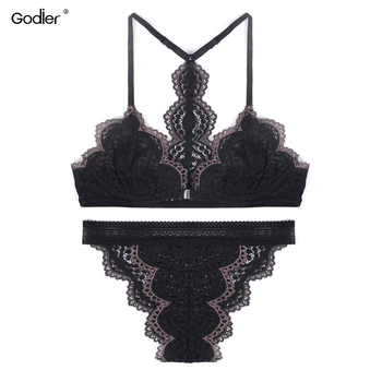 Godier Triangle Lace Lingerie Set Women Translucent Bra Brief Set ABC Cup BH Sexy Bralette Panties intimates Soft Trim Bra Sets
Godier Triangle Lace Lingerie Set Women Translucent Bra Brief Set ABC Cup BH Sexy Bralette Panties intimates Soft Trim Bra Sets