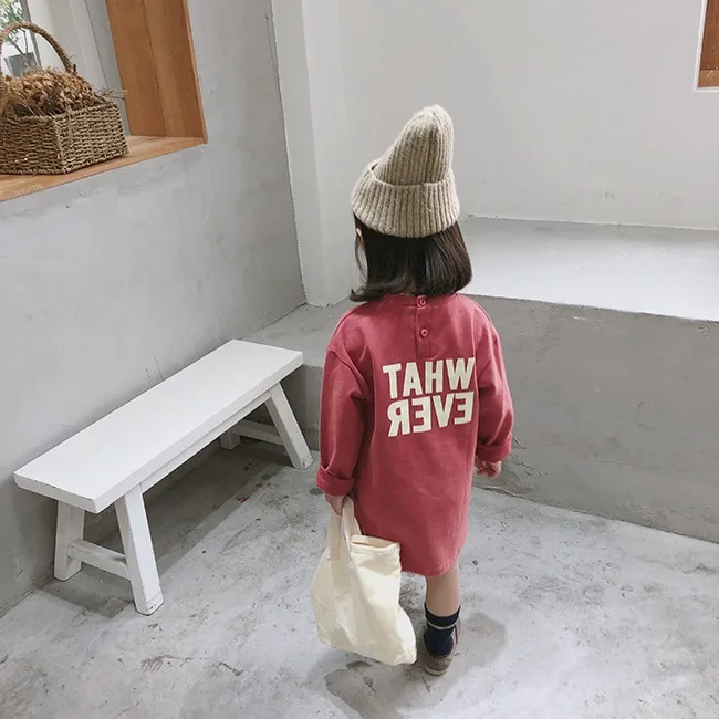 Autumn korean style baby girls long sleeve cotton letters printed dresses 2-6 years simple loose casual T shirt dress clothes
Autumn korean style baby girls long sleeve cotton letters printed dresses 2-6 years simple loose casual T shirt dress clothes