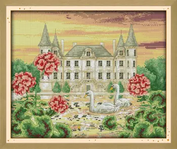The swan castle Embroidery Floss DMC Cross Stitch In 11CT 14CT DIY Needlework Cross Stitch Kits For Embroidery Crafts Home Decor
The swan castle Embroidery Floss DMC Cross Stitch In 11CT 14CT DIY Needlework Cross Stitch Kits For Embroidery Crafts Home Decor