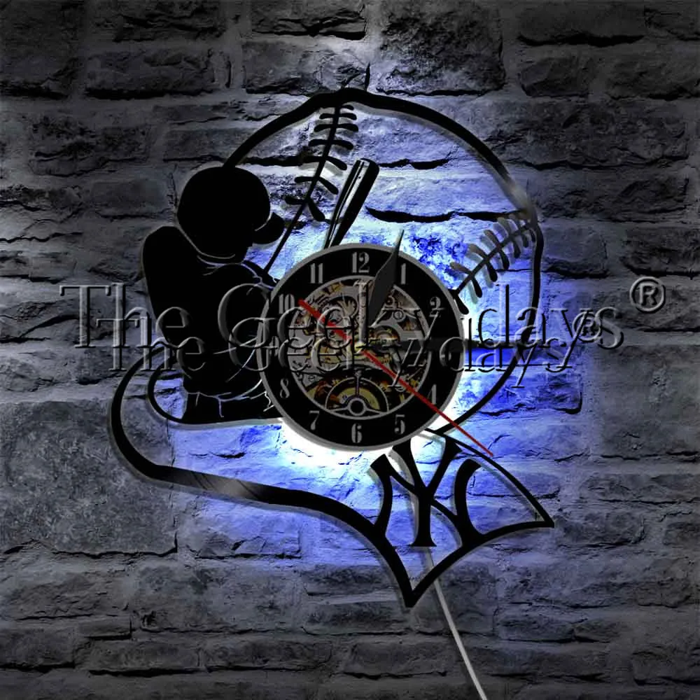 Настенные часы с виниловой пластиной для профессиональной бейсбольной команды
Настенные часы с виниловой пластиной для профессиональной бейсбольной команды