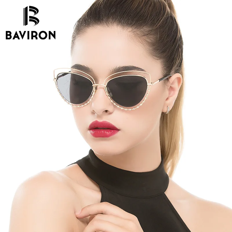 BAVIRON Diamonds Design Women Sunglasses Metal Frame Colorful Glasses Lens Cat Eye Style Woman Sun Glasses Fashion Hot Sale
BAVIRON Diamonds Design Women Sunglasses Metal Frame Colorful Glasses Lens Cat Eye Style Woman Sun Glasses Fashion Hot Sale