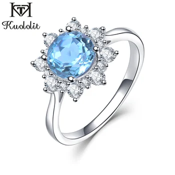 Kuololit Solid 925 Sterling Silver Rings For Women Sky Blue Topaz Gemstone Ring Wedding Engagement Band Fine Jewelry
Kuololit Solid 925 Sterling Silver Rings For Women Sky Blue Topaz Gemstone Ring Wedding Engagement Band Fine Jewelry