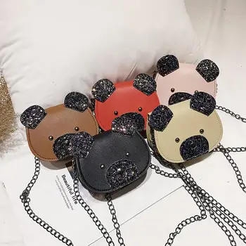 Fashion Cute Lovely Cartoon Bear Children Girl Sequin Faux Leather Small Shoulder Crossbody Bag
Fashion Cute Lovely Cartoon Bear Children Girl Sequin Faux Leather Small Shoulder Crossbody Bag