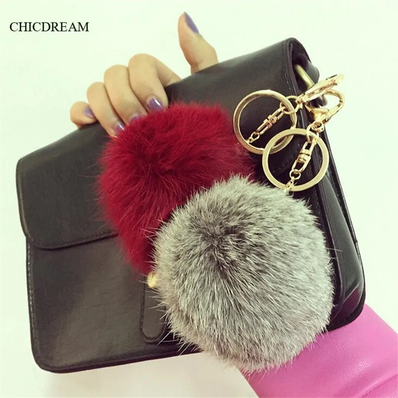 Fur Ball Key Chain Gray Wine Red 8CM Ball Fur Pom Pom Keychain Porta Chiavi Silver Keychains Male Lovers Christmas Gift Jewelry
Fur Ball Key Chain Gray Wine Red 8CM Ball Fur Pom Pom Keychain Porta Chiavi Silver Keychains Male Lovers Christmas Gift Jewelry