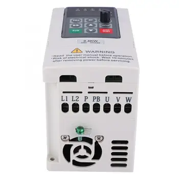 0.4KW Single Phase to 3 Phase 220V Variable Frequency Drive Motor Converter Inverter
0.4KW Single Phase to 3 Phase 220V Variable Frequency Drive Motor Converter Inverter