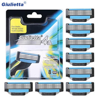 Giulietta Razor Blades For Men 8pcs/lot Face Razor Blade Mach 3 4 Layer Blades For Shaving Stainless Steel Shaving Razors GF0564
Giulietta Razor Blades For Men 8pcs/lot Face Razor Blade Mach 3 4 Layer Blades For Shaving Stainless Steel Shaving Razors GF0564