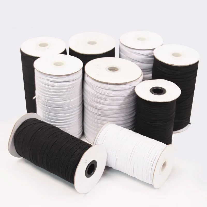 5M Elastic Band Black White 3/6/8/10/12/15/20/25/30/40/45mm Flat Elastic Bands for Sewing Underware Pajamas Ties Trim Accessory
5M Elastic Band Black White 3/6/8/10/12/15/20/25/30/40/45mm Flat Elastic Bands for Sewing Underware Pajamas Ties Trim Accessory