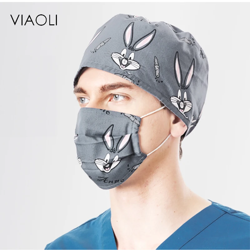 Viaoli Surgical Hat Fashion Print Doctor Nurse Hat Work Hat Pediatric Dentistry Beauty Salon Hat Velvet rabbit medical scrubs
Viaoli Surgical Hat Fashion Print Doctor Nurse Hat Work Hat Pediatric Dentistry Beauty Salon Hat Velvet rabbit medical scrubs