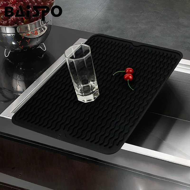 Baispo Large Food Grade Multifunction Silicone Placemat 3 Colors Protect Pad Kitchen WaterProof Mat Non-slip Heat Resistant Mad
Baispo Large Food Grade Multifunction Silicone Placemat 3 Colors Protect Pad Kitchen WaterProof Mat Non-slip Heat Resistant Mad