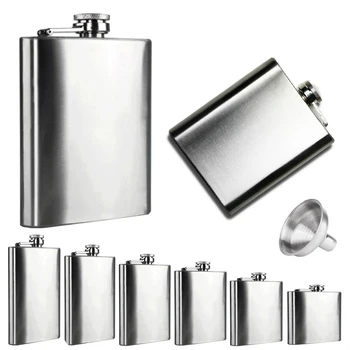 4 5 6 7 8 9 10 18 OZ Stainless Steel Hip Flask with Funnel Liquor Whisky Outdoor Portable Pocket Flasks Alcohol Bottle 5.28
4 5 6 7 8 9 10 18 OZ Stainless Steel Hip Flask with Funnel Liquor Whisky Outdoor Portable Pocket Flasks Alcohol Bottle 5.28