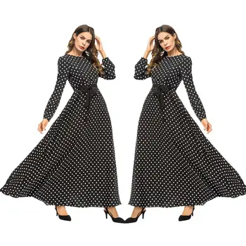 2019 Polka Dot Abaya Kaftan Dubai Arabic Muslim Hijab Dress Abayas For Women Vestidos Qatar UAE Robe Turkish Islamic Clothing
2019 Polka Dot Abaya Kaftan Dubai Arabic Muslim Hijab Dress Abayas For Women Vestidos Qatar UAE Robe Turkish Islamic Clothing