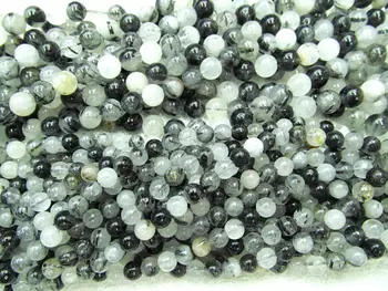 free ship-- 2strands 4-16mm Natural Rutilated Quartz Beads Round Ball smooth white Black Rutile quartz Loose Beads
free ship-- 2strands 4-16mm Natural Rutilated Quartz Beads Round Ball smooth white Black Rutile quartz Loose Beads