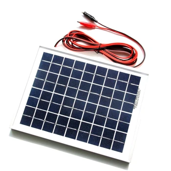 BUHESHUI 5W 18V Polycrystalline Solar Panel Crocodile Clip For 12V Car/Boat/Motor Battery Portable Solar Charger Free Shipping
BUHESHUI 5W 18V Polycrystalline Solar Panel Crocodile Clip For 12V Car/Boat/Motor Battery Portable Solar Charger Free Shipping
