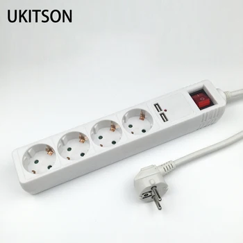 GS CE Proved Power Socket Strip 4 DE EU Power Plug Sockets Dual USB Charging Port 5V 2.1A Electric Extension Board
GS CE Proved Power Socket Strip 4 DE EU Power Plug Sockets Dual USB Charging Port 5V 2.1A Electric Extension Board
