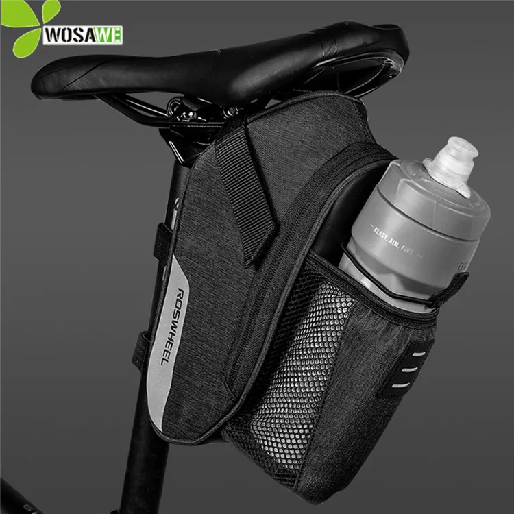 ROSWHEEL 1.8L Capacity Bicycle Bag with Water Bottle Pocket Cycling Reflective Rear Seat Saddle Tail Bag MTB Bike Bags
ROSWHEEL 1.8L Capacity Bicycle Bag with Water Bottle Pocket Cycling Reflective Rear Seat Saddle Tail Bag MTB Bike Bags