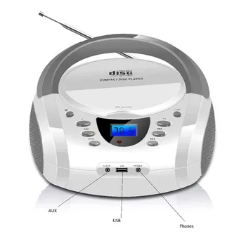 LONPOO Bluetooth CD player Boombox Portable USB Stereo Boombox Subwoofer Speaker With FM Radio AUX Earphone Jack Boombox
LONPOO Bluetooth CD player Boombox Portable USB Stereo Boombox Subwoofer Speaker With FM Radio AUX Earphone Jack Boombox