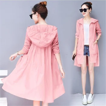 Loose Jacket Plus Size Summer Women Sun UV Protection Jacket Clothing Female 2019 Hooded Thin Beach Jacket Tops Feminino g341
Loose Jacket Plus Size Summer Women Sun UV Protection Jacket Clothing Female 2019 Hooded Thin Beach Jacket Tops Feminino g341