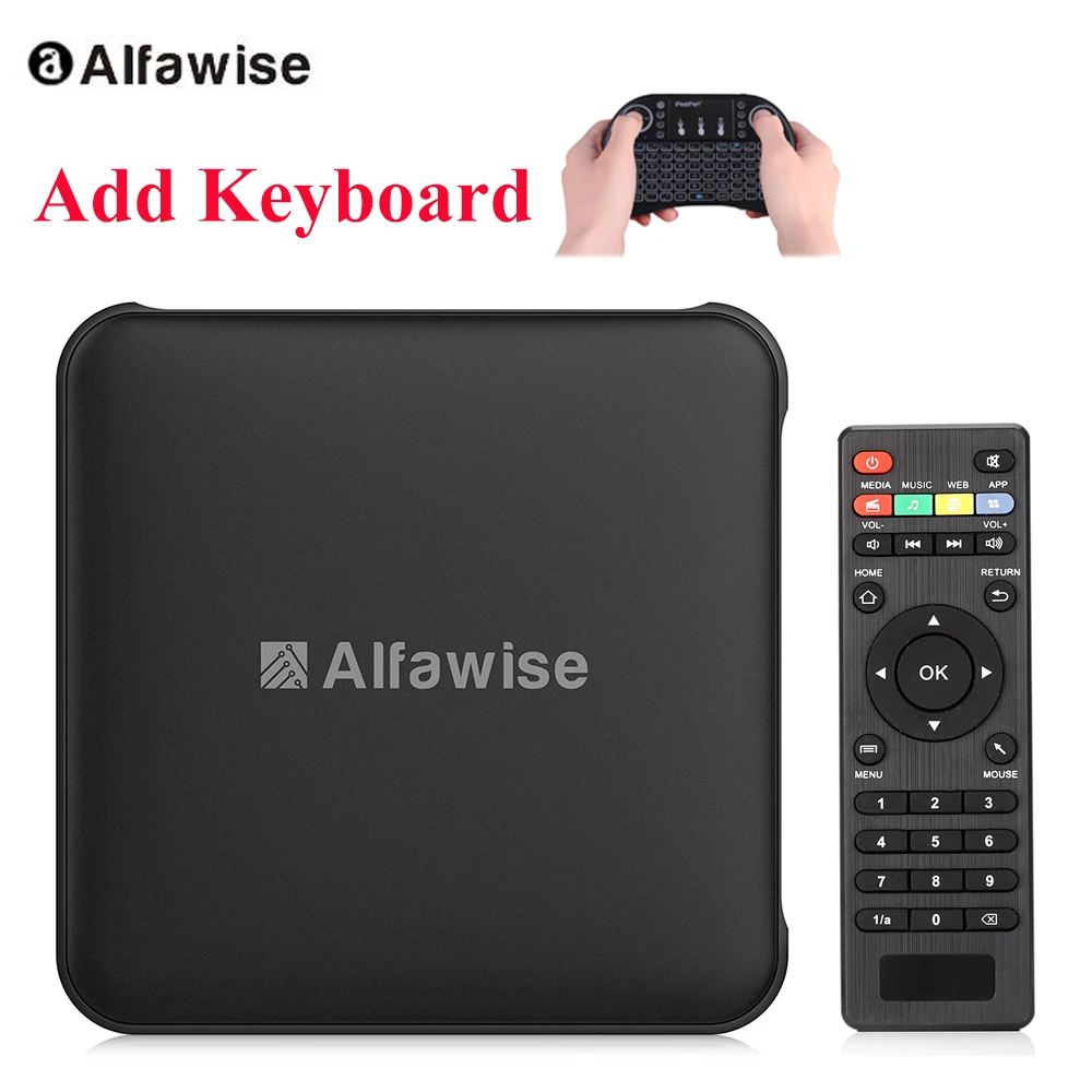 Alfawise S95 Android 7.1 TV Box 2GB RAM + 16GB ROM S905W 2.4GHz WiFi 4K 100Mbps LAN Quad Core Set Top Box
Alfawise S95 Android 7.1 TV Box 2GB RAM + 16GB ROM S905W 2.4GHz WiFi 4K 100Mbps LAN Quad Core Set Top Box