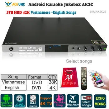 Android Cloud Karaoke Player,Jukebox,5TB HDD 42K English(4k),Vietnamese(38K) SECHO Cloud Download,YOUTUBÊ,Home KTV Sing
Android Cloud Karaoke Player,Jukebox,5TB HDD 42K English(4k),Vietnamese(38K) SECHO Cloud Download,YOUTUBÊ,Home KTV Sing