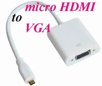 MICRO HDMI to VGA cable Video Cable Cord Converter Adapter for PC Laptop mini HDMI to VGA Cable Adapter *100pcs/lot
MICRO HDMI to VGA cable Video Cable Cord Converter Adapter for PC Laptop mini HDMI to VGA Cable Adapter *100pcs/lot