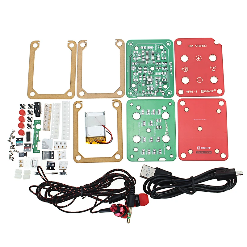 FM Stereo Radio Kit 76-108Mhz Frequency 180mAh 32 Impedance YFM-1 DIY Electronic Parts Module
FM Stereo Radio Kit 76-108Mhz Frequency 180mAh 32 Impedance YFM-1 DIY Electronic Parts Module