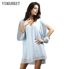YSMARKET Summer Chiffon Women Dresses Spring Solid Lantern Sleeve Loose A Line Dress Beach Wear E9020v
YSMARKET Summer Chiffon Women Dresses Spring Solid Lantern Sleeve Loose A Line Dress Beach Wear E9020v