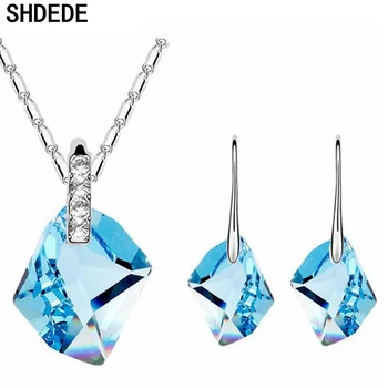 SHDEDE Trendy Accessories Crystal from Swarovski Weddings Jewelry Sets Necklace Earrings Women Fashion Gift -6930
SHDEDE Trendy Accessories Crystal from Swarovski Weddings Jewelry Sets Necklace Earrings Women Fashion Gift -6930