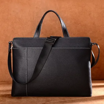 Simple cowhide male commercial briefcase /Real Leather vintage men's Briefcase bag/casual genuine Leather Business bag
Simple cowhide male commercial briefcase /Real Leather vintage men's Briefcase bag/casual genuine Leather Business bag